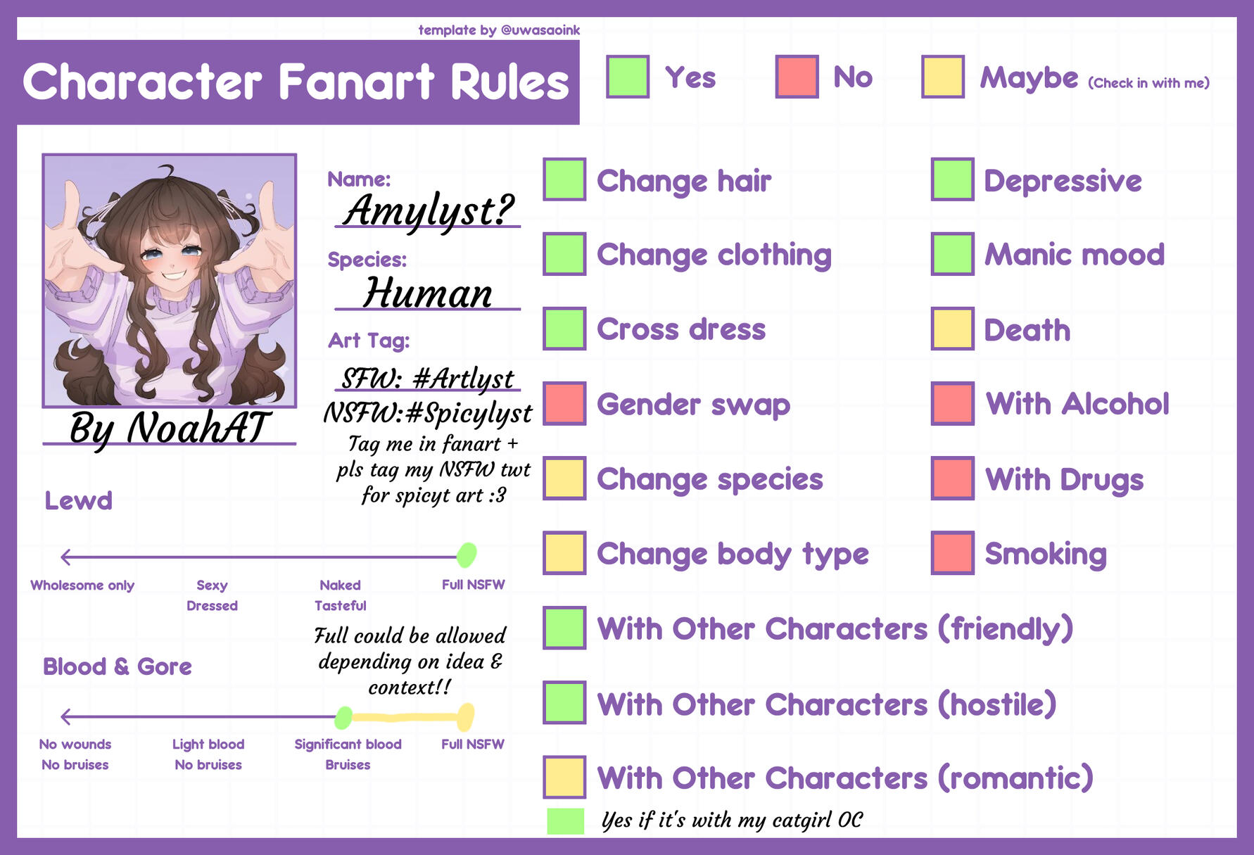 Human OC Fanart Rules Human OC Fanart Rules