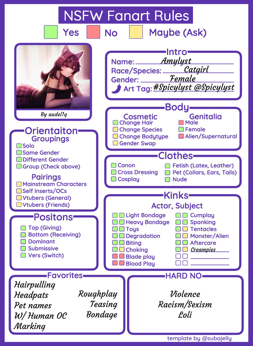 NSFW Fanart Rules NSFW Fanart Rules